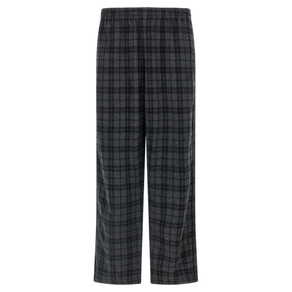 WILLY CHAVARRIA Gray Wool Casual Men's Pants